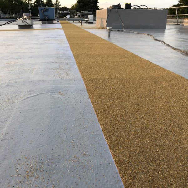flat roof installation and walkway repairs
