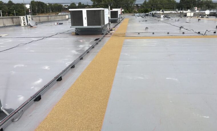 Liquid-Applied Flat Roofing project
