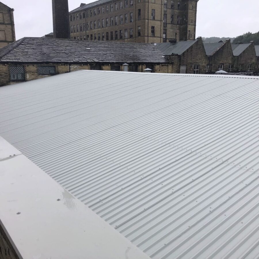 Sharmans Delcote metal industrial roof replacement