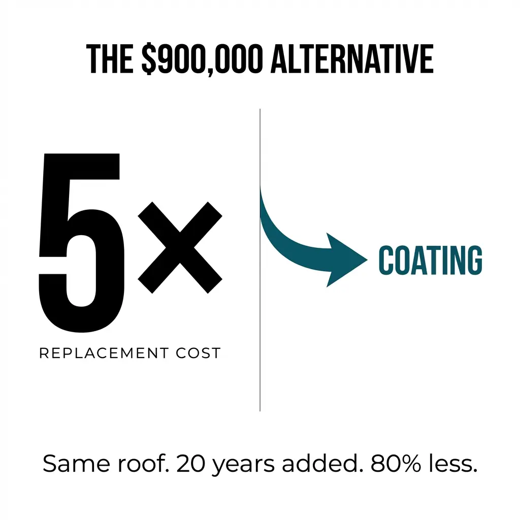Saved $900000 coating my flat roof