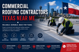 commercial roofing contractors Texas near me