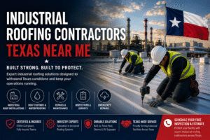 Searching for industrial roofing contractors Texas near me? Total Cladding and Roofing provides industrial roof repairs, coatings, replacements, inspections, and industrial roofing services across Texas.