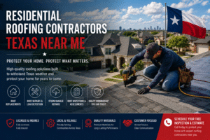Residential Roofing Contractors Texas Near Me