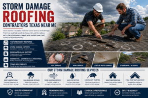 Storm Damage Roofing Contractors Texas Near Me | Total Cladding and Roofing