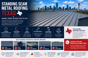 Standing Seam Metal Roofing Texas | Metal Roofing Specialists | Total Cladding and Roofing LLC