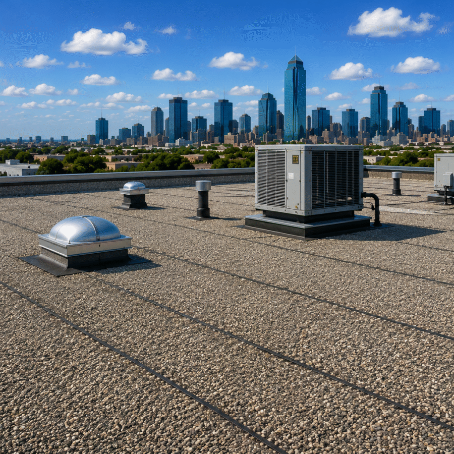 Built-Up Roofing (BUR) Texas | Commercial Flat Roofing Specialists