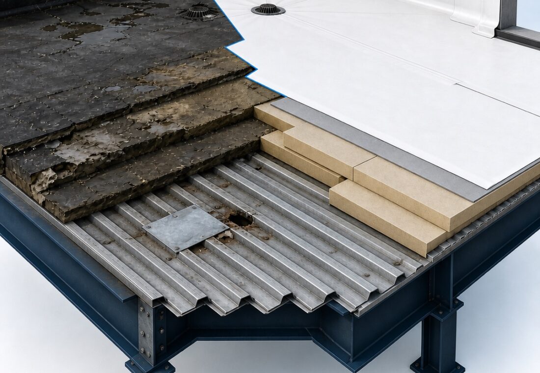 TPO Single-Ply Roofing project