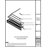 Official Metacrylics assembly drawing for Acrylic Roof Restoration Coating System Tile Roof