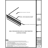 Official Metacrylics assembly drawing for Acrylic Roof Restoration Coating System BRAI Torchdown