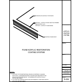 Official Metacrylics assembly drawing for Acrylic Roof Restoration Coating System Foam