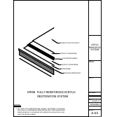 Official Metacrylics assembly drawing for Acrylic Reinforced Coating System EPDM