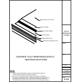 Official Metacrylics assembly drawing for Acrylic Reinforced Coating System Concrete