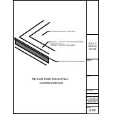 Official Metacrylics assembly drawing for Acrylic Roof Restoration Coating System Re-Coat Over Acrylic Coated Surface