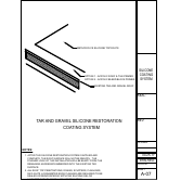 Official Metacrylics assembly drawing for Silicone Roof Coating System Tar and Gravel Hybrid System Reinforced Acrylic with Silicone Top Coat