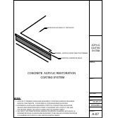 Official Metacrylics assembly drawing for Acrylic Roof Restoration Coating System Concrete