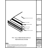 Official Metacrylics assembly drawing for Acrylic Reinforced Coating System TPO