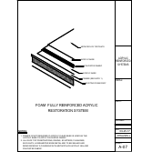 Official Metacrylics assembly drawing for Acrylic Reinforced Coating System Foam