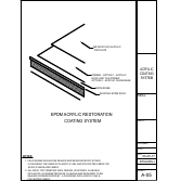 Official Metacrylics assembly drawing for Acrylic Roof Restoration Coating System EPDM