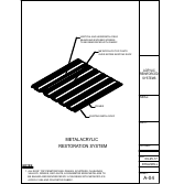 Official Metacrylics assembly drawing for Acrylic Reinforced Coating System Corrugated Metal Standing Seam R Panel