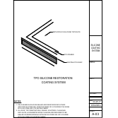 Official Metacrylics assembly drawing for Silicone Roof Coating System TPO