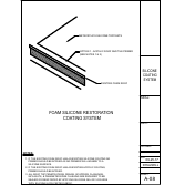 Official Metacrylics assembly drawing for Silicone Roof Coating System Foam