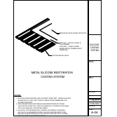 Official Metacrylics assembly drawing for Silicone Roof Coating System Metal Corrugated Standing Seam R Panel