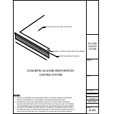Official Metacrylics assembly drawing for Silicone Roof Coating System Concrete