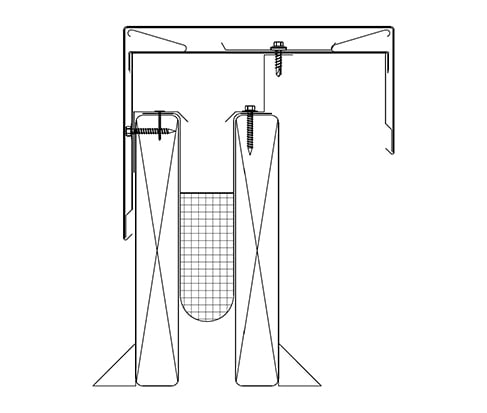 Section drawing of the Metal-Era Perma-Tite Expansion Joint with 3-Axis Movement