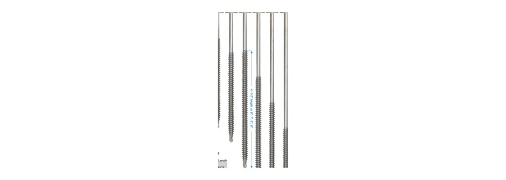 Long CONCEALOR DP1 pancake head screws in several lengths